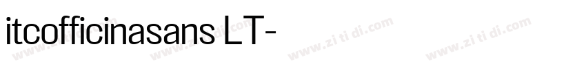 itcofficinasans LT字体转换